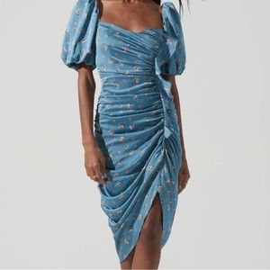ASTR the label Emma ruched cocktail dress